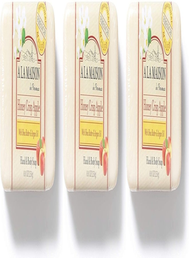 A LA MAISON Honeycrisp Apple Bar Soap 8.8 Fl Oz, 3 Pack
